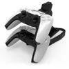 PlayStation 5 PS5ゲームコントローラデュアルポート充電ドックスタンドステーションLEDインジケータ充電器の収納ベースの速い充電