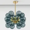 Nordic Glass Bubbles Parlor Led Pendant Light Loft Deco Hôtel Hall Chambre Salle À Manger Suspension Lampe