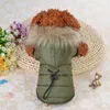 Pet Dog Apparel Coat Winter Warm Small Dogs Clothes For Soft Fur Hood Puppy Down Jacket Clothing