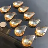 10 st 50mm Champagne Crystal Chandelier Prism Light Part Pendants Diy Suncatcher Crystal 10pc 50mm Spring H Jllfne