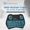 Rétro-éclairé coloré I9 Plus Mini clavier sans fil 2,4 GHz Touchpad rétro-éclairage pour Android TV Box Air souris VS I8 mini clavier