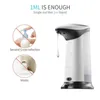 420 ml Automatyczne dozownik mydła Inteligentny Czujnik Smart Niedotno ABS Elektropated Dispensador do kuchni Łazienka Y200407
