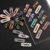 مقاطع الشعر النمط الرخامي Duckbill Barrettes Hairpins headbins for Women Girls Fashion Jewelry Will and Sandy