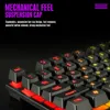 Klawiatury 2021 mechaniczna klawiatura do gier Tf200 tęczowe podświetlenie Usb ergonomiczne na PC Laptop kolorowe podświetlenie1