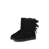 Latest Design Short Baby Boy Girl Women Kids BowTie Snow Boots Fur Integrated Keep Warm Boots EU Size 25413743400