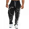 Mannen joggers 2021 merk sport broek mannen jogging casual sporten broek spier mannen gym bodybuilding training slanke fitness broek G0104