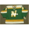 Mężczyźni # 20 Dino Ciccarelli Minnesota North Stars 1981 CCM Vintage Retro Hockey Jersey lub niestandardowa Jersey Retro Jersey