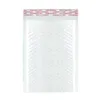 Bolsa de burbujas de película de perla blanca a prueba de golpes a prueba de agua bolsa de entrega embalaje logística bolsas de burbujas de película de burbujas