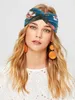 European and american fashion Accessories yoga headband temperament printing knotted ladies widebrimmed headbands jewelry hair accessorie