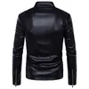 Mäns Fur Faux Mens Leather Jackor Bomber Fashion Men Overcoat Motorcykel Cowboy Jacket Punk Tjock Coats Kläder