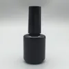 500 stks Hoge kwaliteit 15 ml zwarte nagellak fles met borstel cap 15 ml, 1/2 oz cosmetische glazen fles