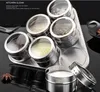 Magnétique En Acier Inoxydable Herbe Épice Outils Visible Assaisonnement Pot Sel Poivre Shaker Bouteille Cuisine RRD13434