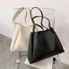 Shopping Bags Ladies Fashion Solid Color 2 Composite One Shoulder Tote Handbag Large Capacity Leisure Travel Beach 220309