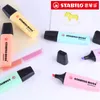 Stabilo BOSS Original Surligneur Pastels Marker Pen 6 Couleurs Pastel Tendance 2 + 5mm Pointe Chisel Fluorescent Clear View Surligneur 201102