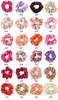 Satin Silk Scrunchies Women Elastic Rubber Hair Bands Girls Solid Ponytail Holder HairTies Rope Hair Accessories8685596