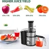 US Stock KOIOS Centrifugal Juicer Machines, Juice Extractor with Big Mouth 3 Feed Chute, 304 Stainless-steel Fliter Juicers a12