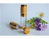 15ML 30ML 50ML Gold Anodized Aluminum Airless Bottle , Plastic Cosmetics Packaging,20 Pieces