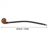 Long Smoking Pipes 41cm Metal Acrylic Material Gift Packaging Hand Tobacco Cigarette Pipe MutilTYPES Wood Color with Box3275940