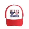 Brandon Red Baseball Cap 돔 인쇄 태양 코튼 모자 봄 여름 가을 겨울 모자 ZZF13466