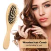 Wooden Hair Comb Massage Brush Anti-static Hair Brushes Scalp Styling Tool W10614