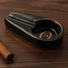 Pocket Cigar Ashtray Outdoor Portable Cigarette Ashtrays 1 Cigar Holder Cigar Accessories with Gift Box Y2004295676338