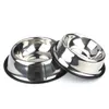 Stainless Steel Dog Cat Bowl Non-slip Pet Feeder Pet Bowl Pets Supplies Cat Food Bowl Pet Dog Accessories VTKY2332