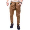 Calças masculinas Mens Grande Camuflagem Costura Correspondência Correia Casual Cor Correspondência Estilo Corredores Para Homens