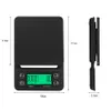 Bilancia per caffè americano con timer 0.1g 3KG 5KG Bilancia elettronica ad alta precisione Bilancia digitale per alimenti da cucina LCD Bilanciamento del peso