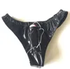 Vibrante Masturbazione femminile Strap On dildo Pantaloncini Slip intimi 13 cm Dildo in gomma plug anali giocattoli giocattolo del sesso per adulti Nero / Rosso #766