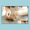 Bröllopsarmband smycken utländsk handel mode pentagram blomma spelkort ett paris eiffel torn krona läder rep vävt armband fot ch