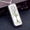 Vrouwen mannen aromatherapie ketting diffuser sieraden rechthoek roestvrijstalen magnetische medaillon hanger etherische olie parfum kettingen