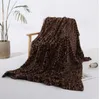 Blankets Winter Warm Blanket Pink Brown Khaki Leopard Printing plush baby womenBlanket Chair Sofa Home Decor YHM56-WLL