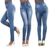 Kvinnas svarta jeans plus storlek blyerts stretch jeans kvinnliga denim byxor mode kvinnor elastisk hög midja pojkvän jeans för kvinnor 201105