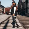 Principios del otoño Nuevas mujeres Chaqueta de béisbol Abrigo de manga larga Feminina Béisbol Tops sudaderas con capucha Tallas grandes Outwear 201026