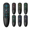 Q6 Voz Remote Control 2.4G sem fio Air Mouse com giroscópio retroiluminado IR Aprendizagem para Android TV Box H96 x96 max mais X1