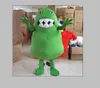 2019 fábrica Professional quente pode ser lavado com água bactérias EVA verde material Mascot Costumes andando desenho animado da festa de Vestuário