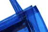 NXY -Einkaufstaschen Clear Color PVC Strandbeutel mit Reißverschluss Schließung Transparenter Tasche für benutzerdefinierte Werbewerte S 2201285261222