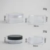 50 x Empty Portable 10g 20g 30g Make Up Tools Containers Pot Plastic Cosmetic Jar Loose Powder jars With Sifter