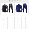 Taille de l'UE Hommes Long Johns Col Haut Sous-vêtements thermiques d'hiver Hommes Rashgard Chemise Sous-vêtements de compression chauds Ensembles Thermo Vêtements 201126