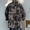 Herbst männer Übergroße Bandana Hemd Plaid Vintage Herren Paisley Shirts Kleidung Langarm Männlichen Strickjacke Koreanische Dünne 220309