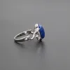 925 Silver Movie "The Vampire Diaries" Elena's Daylight Ring Kobiety Biżuteria Ring Natura Prawdziwe Lapis Stone 201218