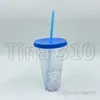 Bicchieri da bere in plastica magica con tazza che cambia colore da 24 once con coperchio e cannuccia, riutilizzabili, con tazza fredda, boccali di birra estivi T500346