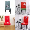 Cartoon Cloth Christmas Seat Cover Merry Xmas Tree Flower Printed Chair Cover Fashion Office Home Party Decorations Case 8xz G2