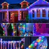 LED ao ar livre lâmpada solar luzes de corda Feliz Natal decorações para casa Natal árvore ornamento xmas navidad presentes ano novo 20127