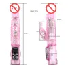 Kvinnor kaninvibrator realistiska dildo penis vibrator klitoris stimulerar massager transparent roterande pärla kvinnlig sex leksak4478552