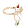 Natale 11 stili gioielli per bambini Happy Christmas Deer Tree Snowflake Ring regolabile Jewelry Ring regalo