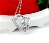 Crystal Necklace Oostenrijkse Crystal Diamonds Verklaring Ketting Klasse Elementen Dames Luxe Sieraden Love Necklace