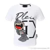 Phillip Plain Heren designer PP Skull Diamond t-shirt Korte mouw Dollar Bruine beer O-hals hoge kwaliteit schedels T-shirt