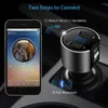 DHL Top-Quality Wireless Car Bluetooth FM-sändare Radio Adaptercar USB CHARGE KIT Svart MP3-spelare LED Digital Display Ny anländer