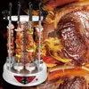 Forno elettrico Home BBQ Grill senza fumo Spiedino per barbecue rotante automatico Macchina per kebab alla griglia Spiedini di agnello Stufa riscaldante